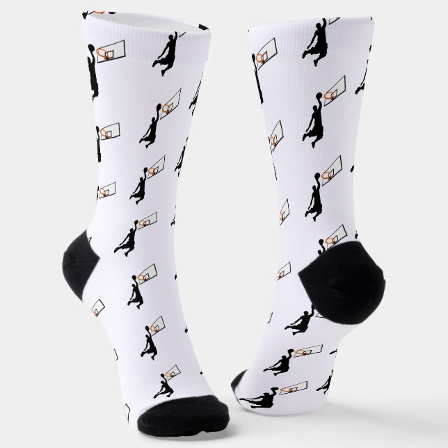 SLAM DUNK! Basketball Player Sports Socks (Angled)
