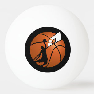 Slam Dunk Basketball Player w/Hoop on Ball