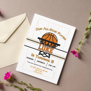 Slam Dunk Birthday Bash Invitation