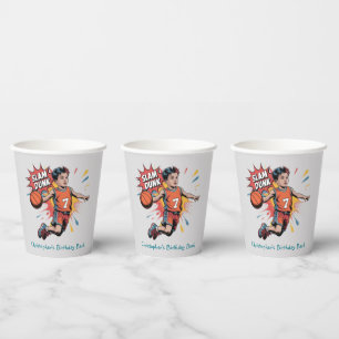 Slam Dunk Boy Birthday Bash Paper Cups
