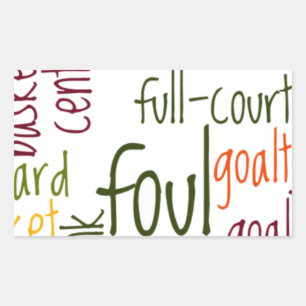 Slam Dunk Dreams: Basketball – Game of Champions Rectangular Sticker