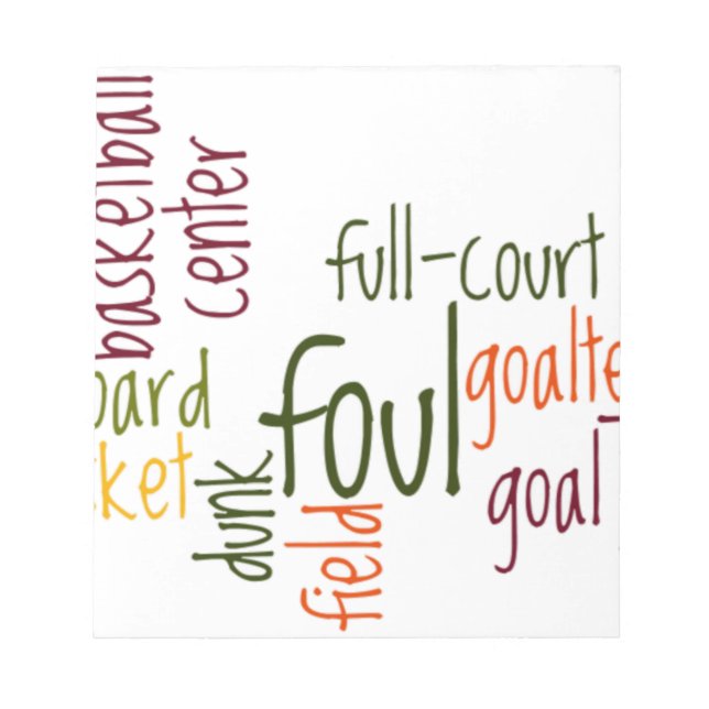 Slam Dunk Dreams Basketball – The Game of Champion Notepad (Front)