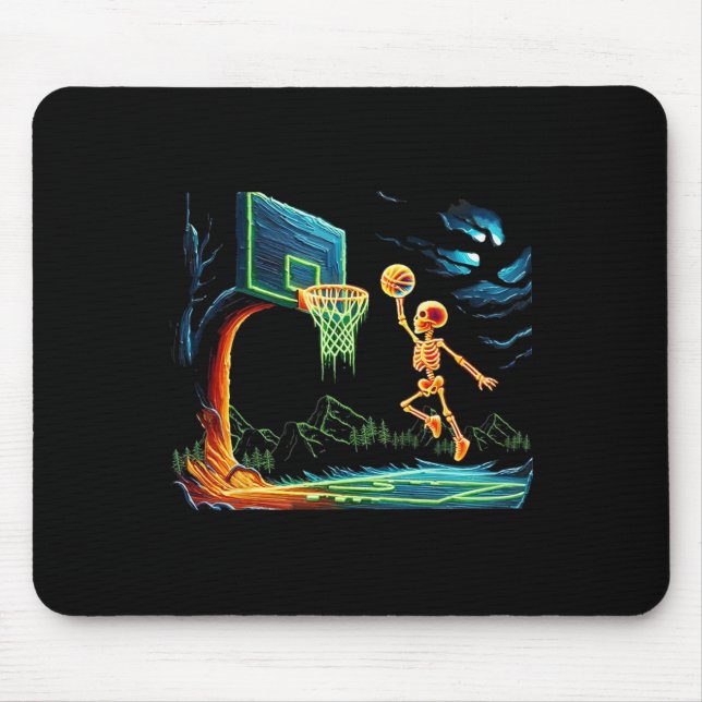 Slam Dunk Hoop Basketball Halloween Men Boys Fans  Mouse Pad (Front)