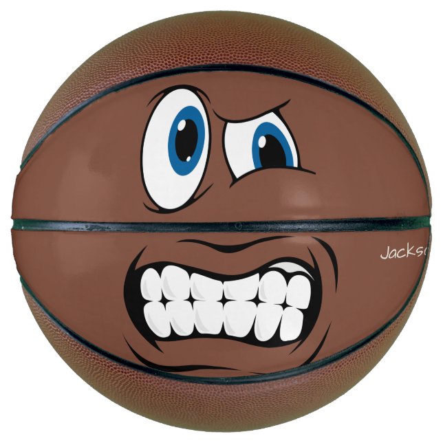 Slam Dunk Mad Face Basketball (Front)
