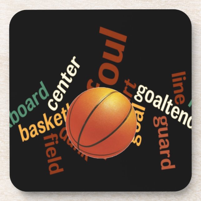 Slam Dunk of Vocabulary: Basketball Game of Champs Coaster (Front)