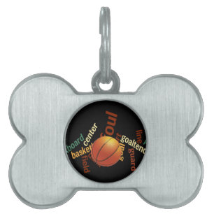 Slam Dunk of Vocabulary: Basketball Game of Champs Pet ID Tag