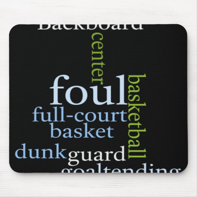 Slam Dunk of Words: Basketball Game of Champions Mouse Pad (Front)