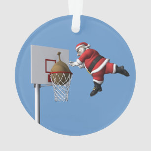 Slam Dunk Santa Claus Ornament
