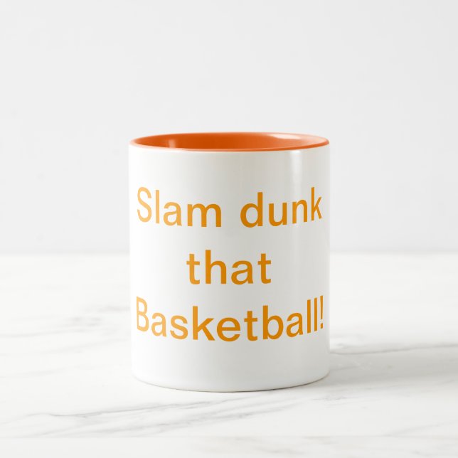 Slam dunk that Basketball Humour Mug (Center)