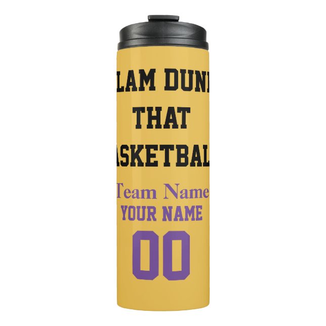 Slam Dunk That Basketball Name Thermal Tumbler (Front)