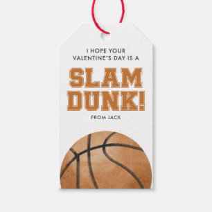Slam Dunk Valentine Classroom Favor Tag