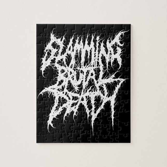 Slamming Brutal Death Metal Jigsaw Puzzle (Vertical)
