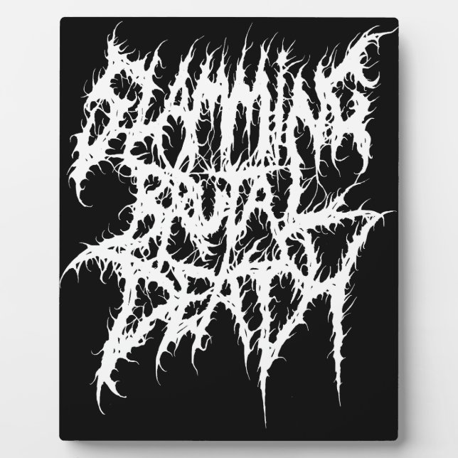 Slamming Brutal Death Metal Plaque (Front)