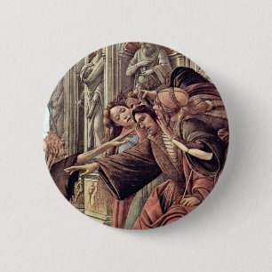 Slander By Botticelli Sandro (Best Quality) 6 Cm Round Badge