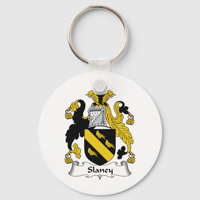 Slaney Family Crest Key Ring (Front)