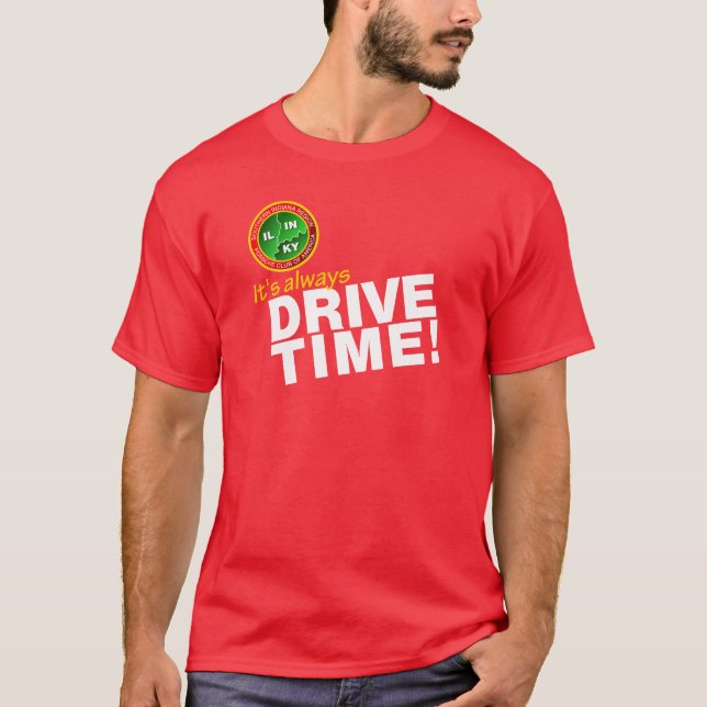 Slanted Drive Time T T-Shirt (Front)