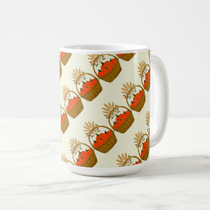 Slanted Pumpkin & Wheat Mug