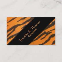 Slanted Stylish Tiger Pattern