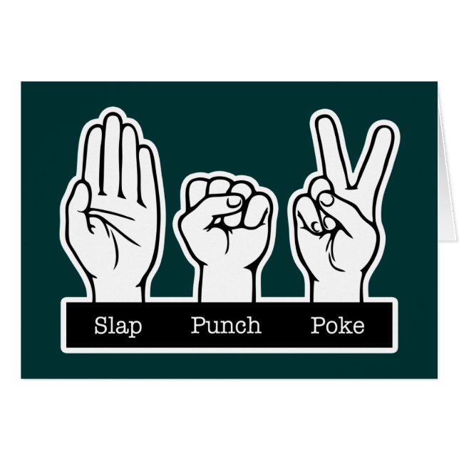 Slap, Punch, Poke (Front Horizontal)