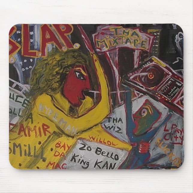 SLAP THE MIX TAPE MOUSE PAD (Front)