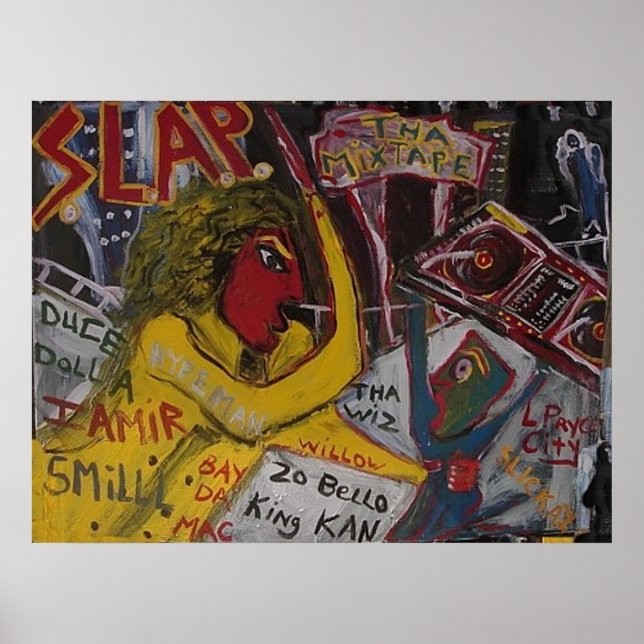 SLAP THE MIX TAPE POSTER (Front)