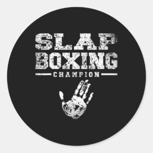 Slapboxing Slap-boxing Sparring Fighting Sport Classic Round Sticker