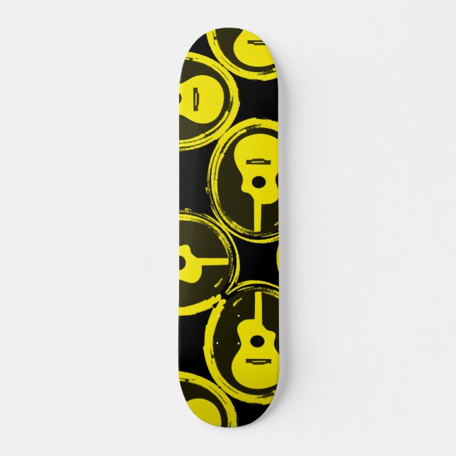 Slash Guitar Rock Element Custom Pro Board Skateboard (Front)