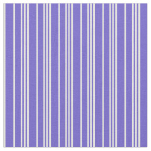 Slate Blue and White Lines Pattern Fabric