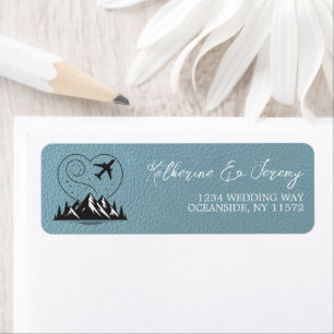 Slate Blue Colorado Passport Return Address Label