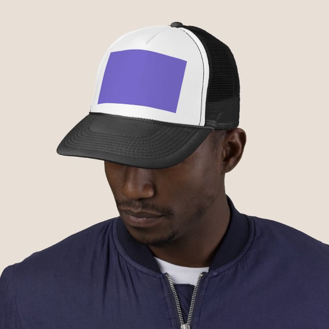 Slate Blue Custom Trucker Hat (In Situ)