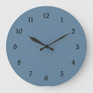 Slate blue design  large clock
