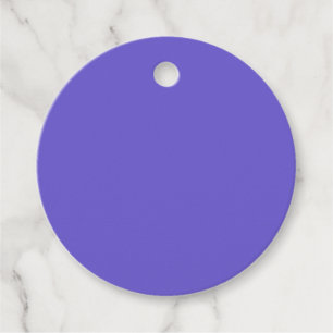 Slate Blue Favour Tags – Round Custom