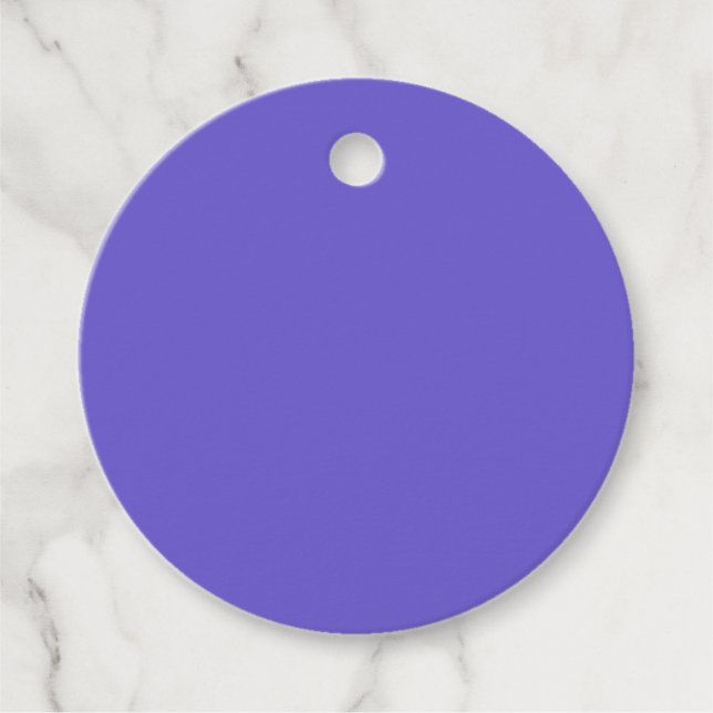 Slate Blue Favour Tags – Round Custom (Front)