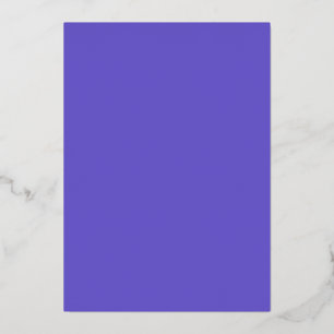 Slate Blue Foil Invitation – Luxe Custom Card