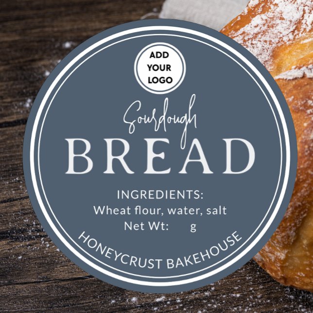 Slate Blue Grey Bakery Sourdough Bread Sticker (Creator Uploaded)