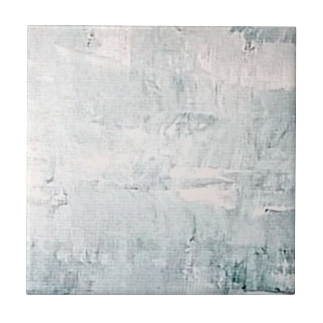 Slate Blue Grey Simple Stone Ceramic Tile (Front)
