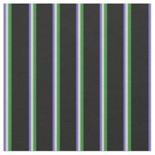 Slate Blue, Light Grey, Forest Green, and Black Fabric