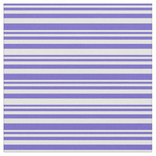 Slate Blue & Mint Cream Coloured Stripes Fabric