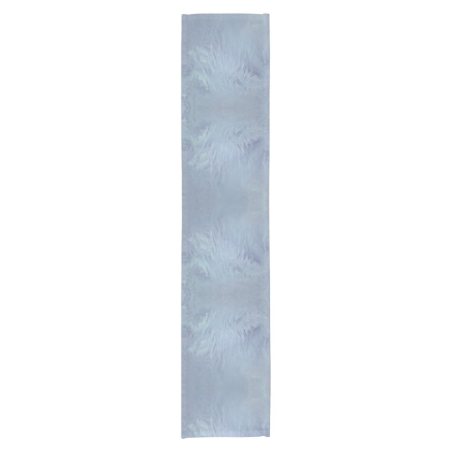 Slate Blue Ocean Wave Calm Water Short Table Runner (Front)