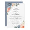 Slate Blue Peach Botanical Wedding