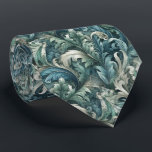Slate Blue Teal Green Grey Paisley Art Pattern Tie<br><div class="desc">This unique necktie showcases a contemporary paisley flower pattern in slate grey blue, teal green, and grey. The ornate, funky, and whimsical design appeals to both artistic trendsetters and enthusiasts of vintage retro and nouveau deco art styles. It offers an attractive and trendy look, making it suitable for the professional...</div>