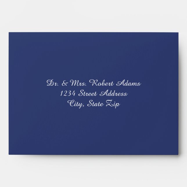 Slate Blue Trim All - Envelope (Front)