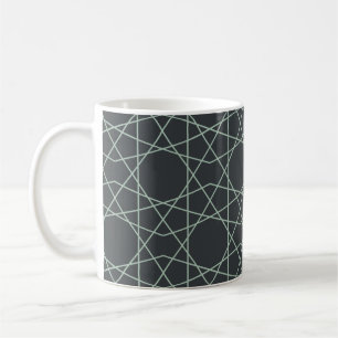 Slate Celadon Geometry Coffee Mug