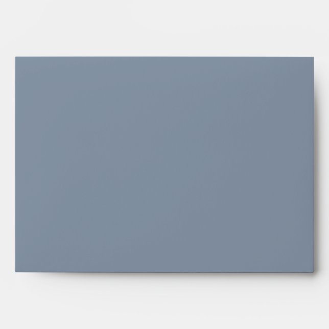 Slate Colonial Blue and Grey Linen Envelopes (Front)