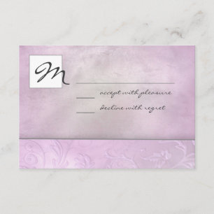 Slate Floral RSVP Card