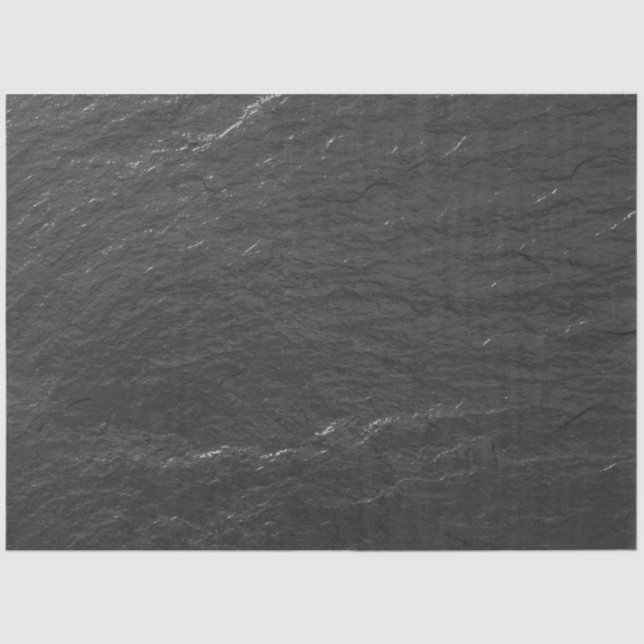 Slate glittering Background black Shale texture Tissue Paper (Front)