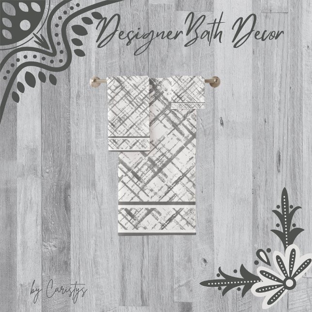 Slate Grey and White Towel (Creator Uploaded)