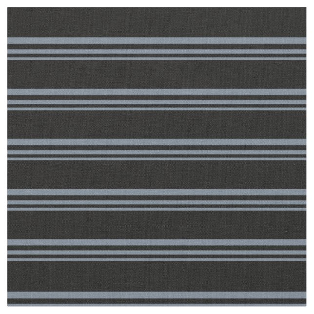 Slate Grey & Black Lines/Stripes Pattern Fabric (Close Up)