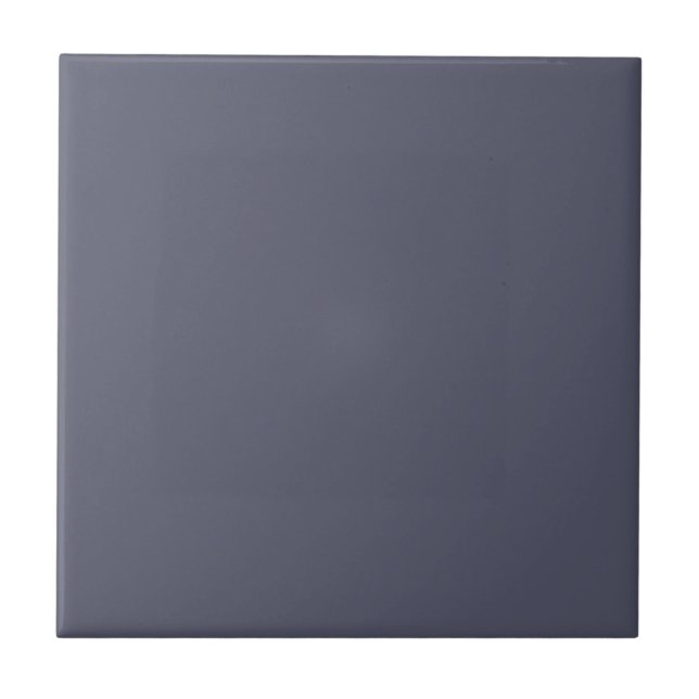 Slate Grey Colour Solid Colour | #56586c Ceramic Tile (Front)