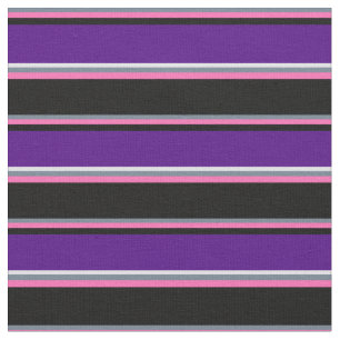 Slate Grey, Hot Pink, Black, Indigo, and Lavender Fabric